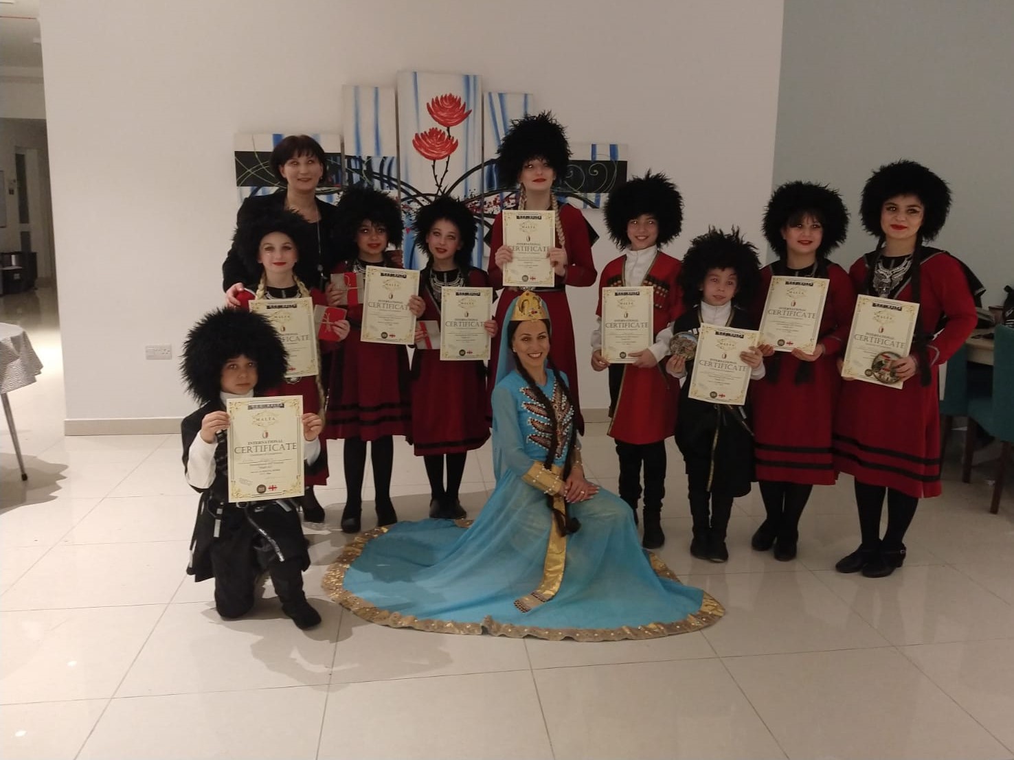 Bei der Präsentation des Projekts "Grace-Nation", ab 27 Februar bis 1. März auf der Insel Malta.